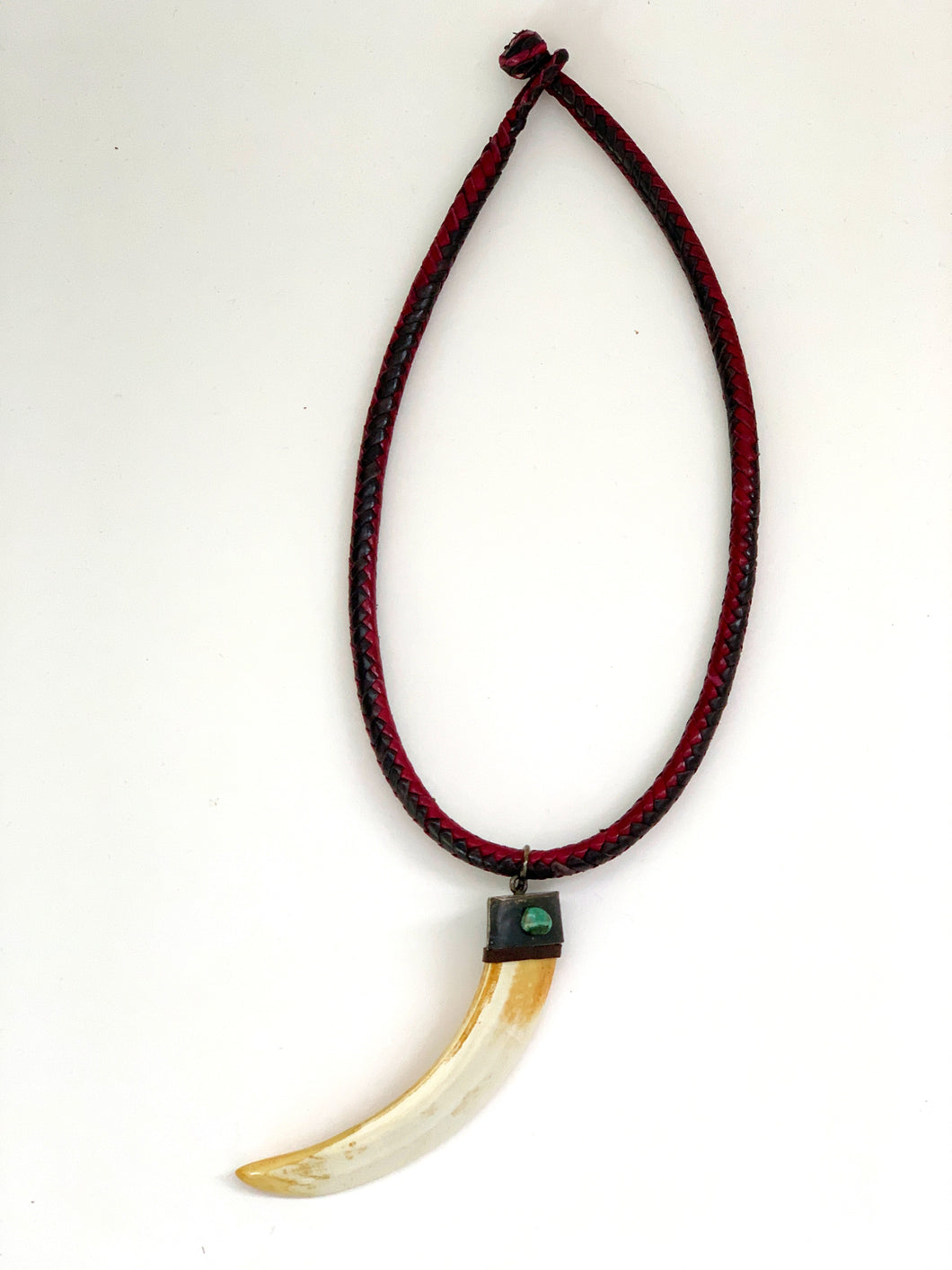 Tusk Leather Necklace