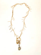 Load image into Gallery viewer, Spike Chain Charm Necklace