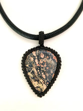 Load image into Gallery viewer, Jasper and Macrame Necklace