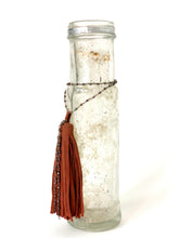 Load image into Gallery viewer, Vintage Bottle with Leather Tassel