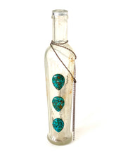 Load image into Gallery viewer, Vintage Bottle with Turquoise Gemstones